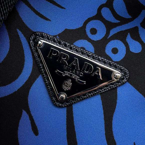 Prada Hibiscus Pattern Nylon Backpack - Picture 8 of 12